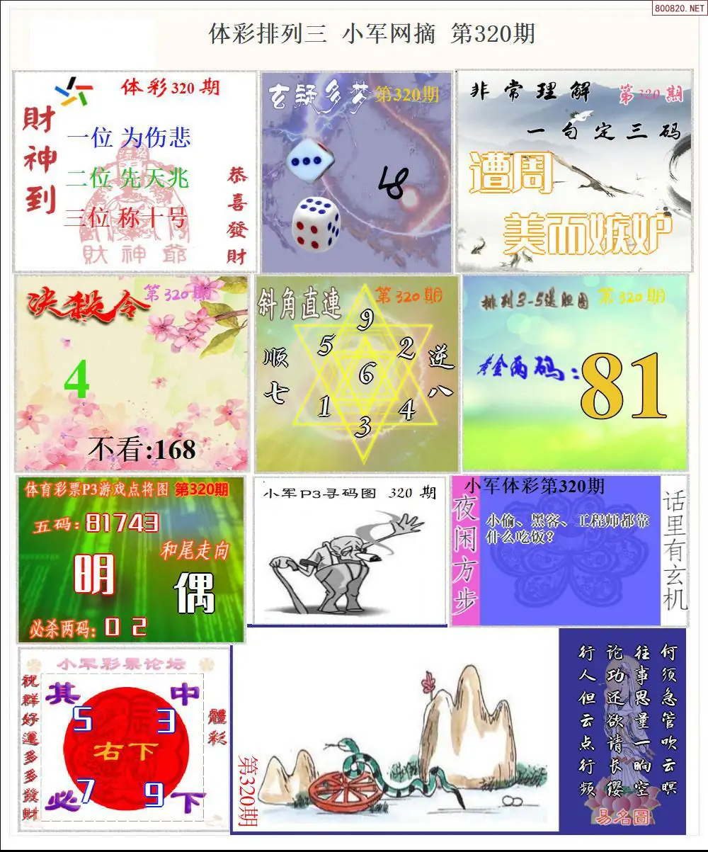 体彩P3小军网摘版