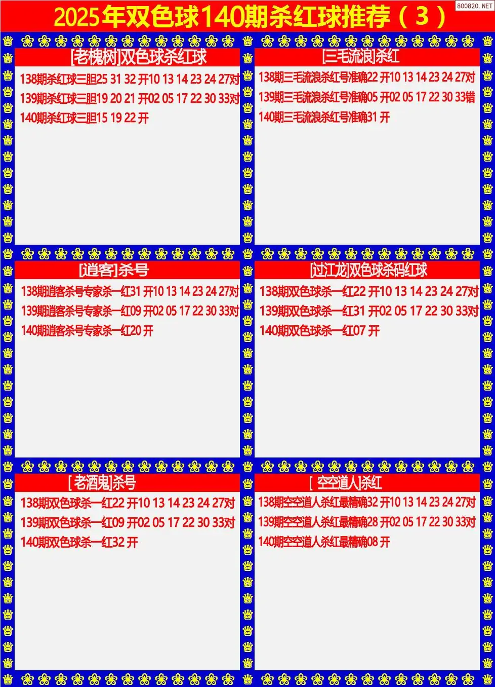 双色球杀红球3版