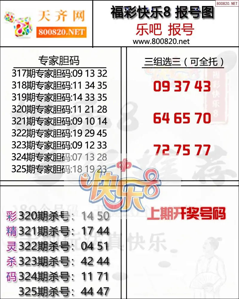 快乐8报号图