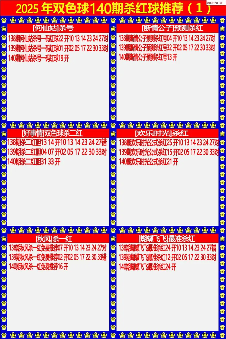 双色球杀红球1版