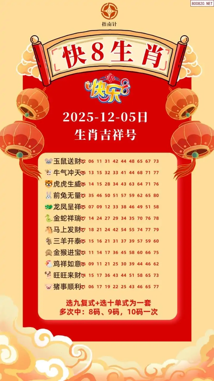 快乐8生肖幸运码