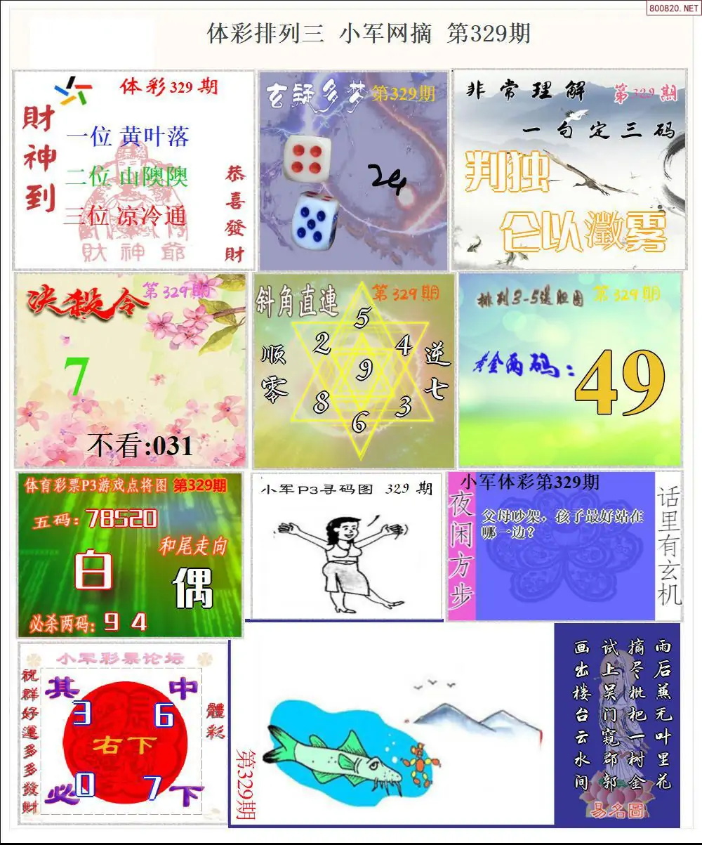 体彩P3小军网摘版