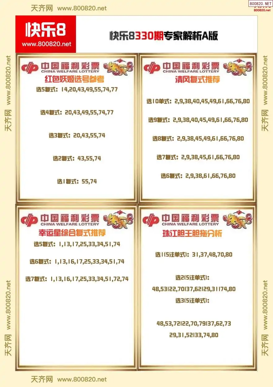 快乐8专家解析A版