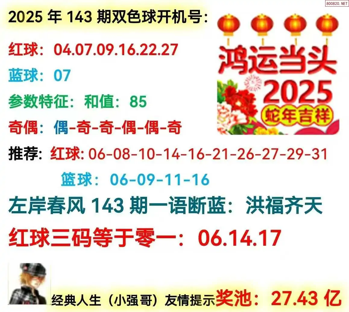 双色球开机号分析