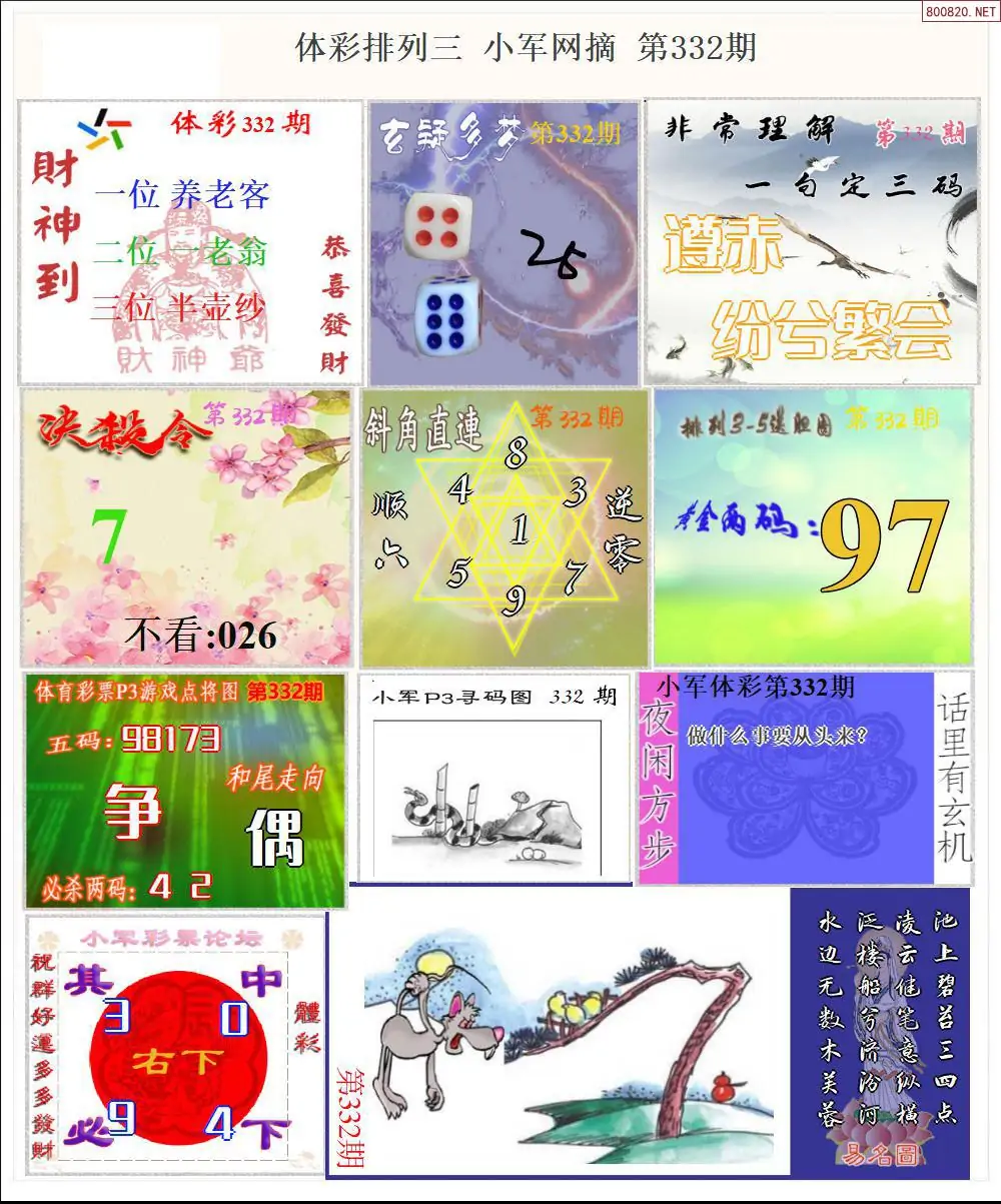 体彩P3小军网摘版