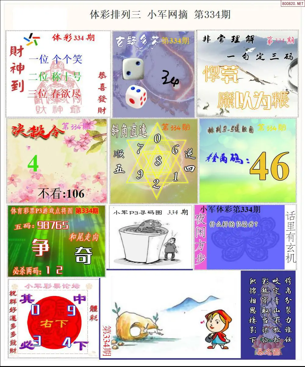 体彩P3小军网摘版