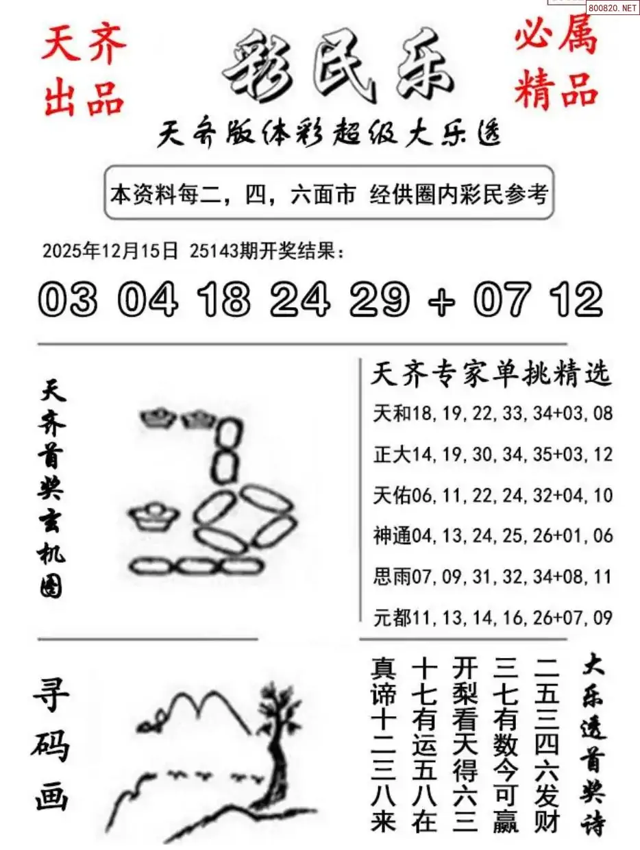 大乐透彩民乐图