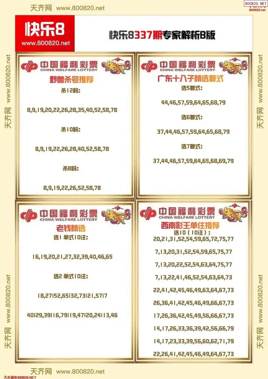 快乐8专家解析B版