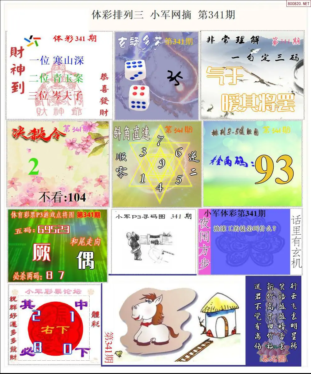 体彩P3小军网摘版