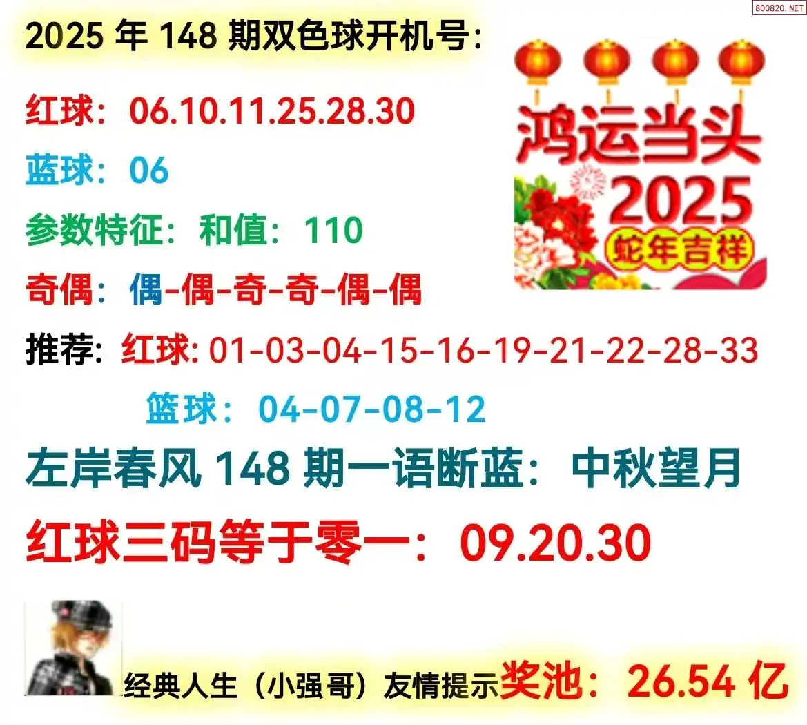 双色球开机号分析