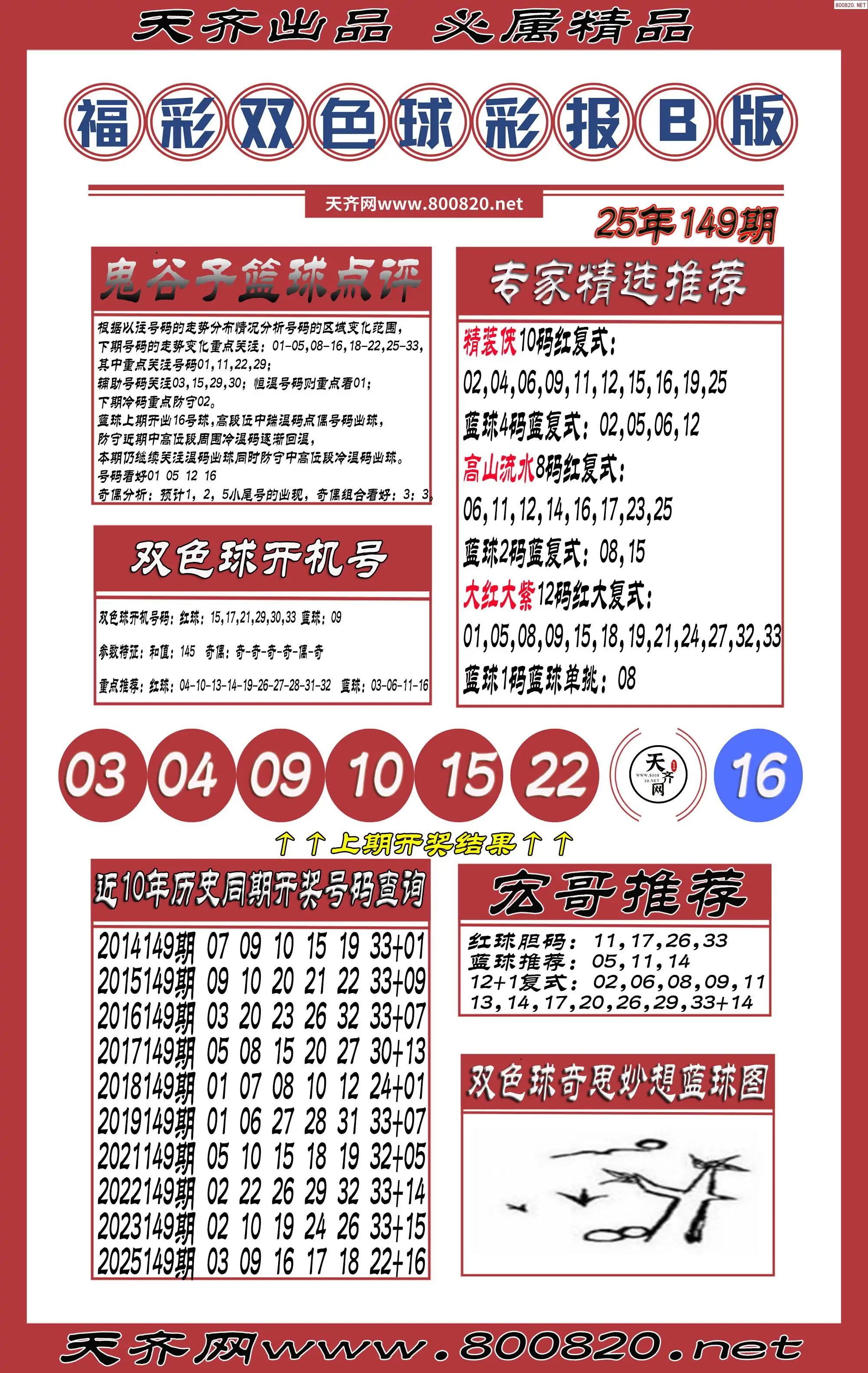 双色球彩报B版