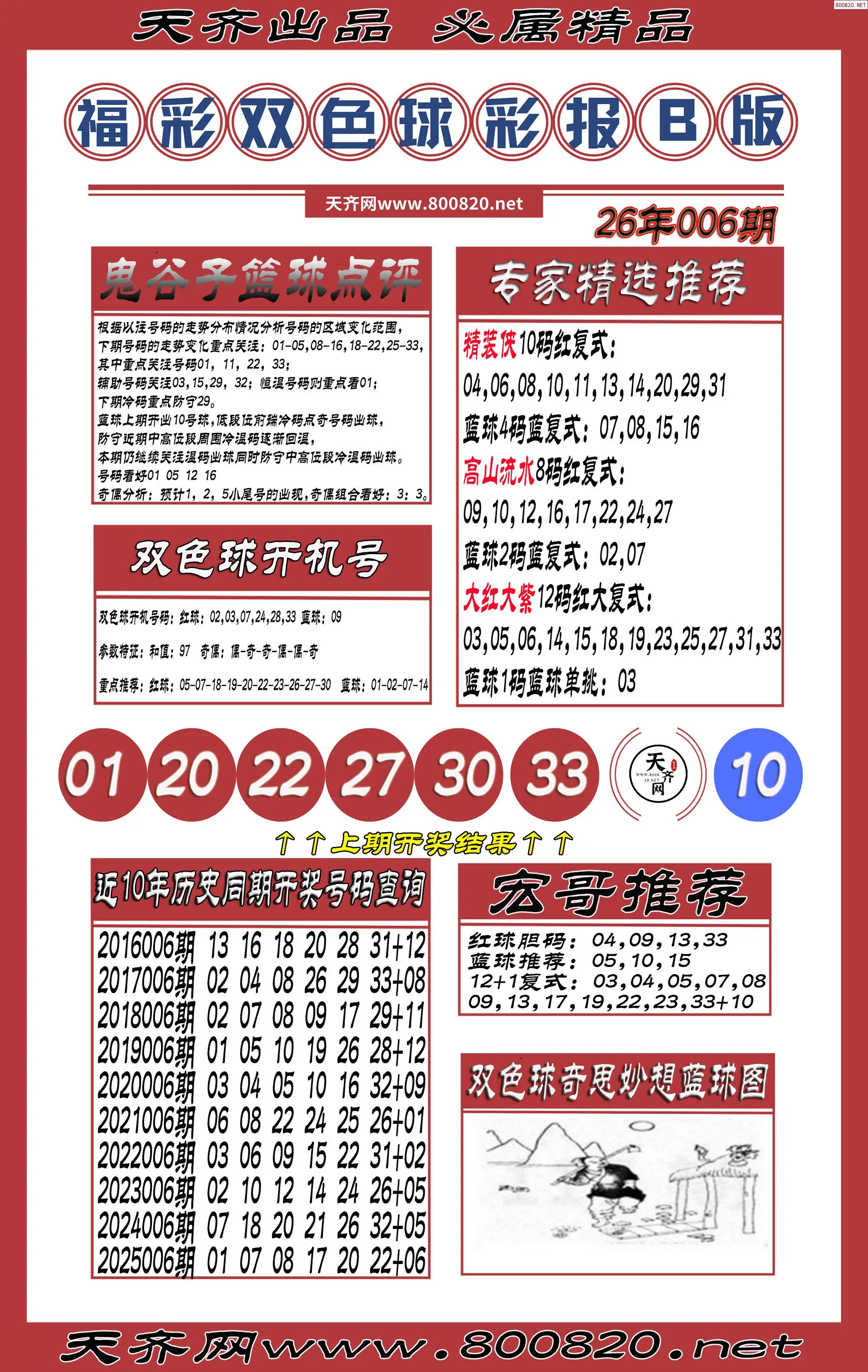 双色球彩报B版