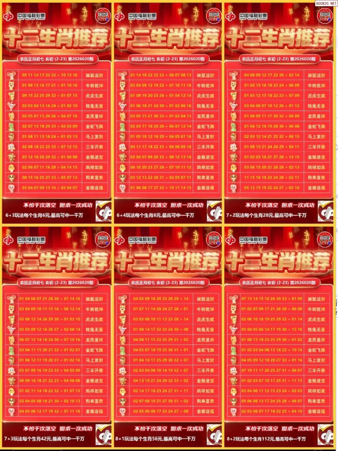 十二生肖推荐图