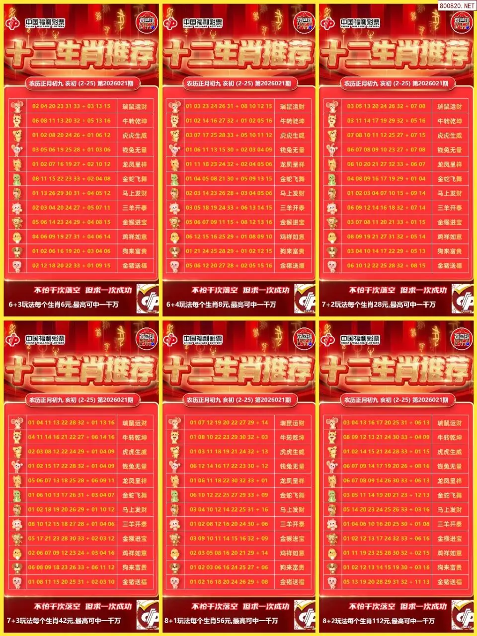 十二生肖推荐图