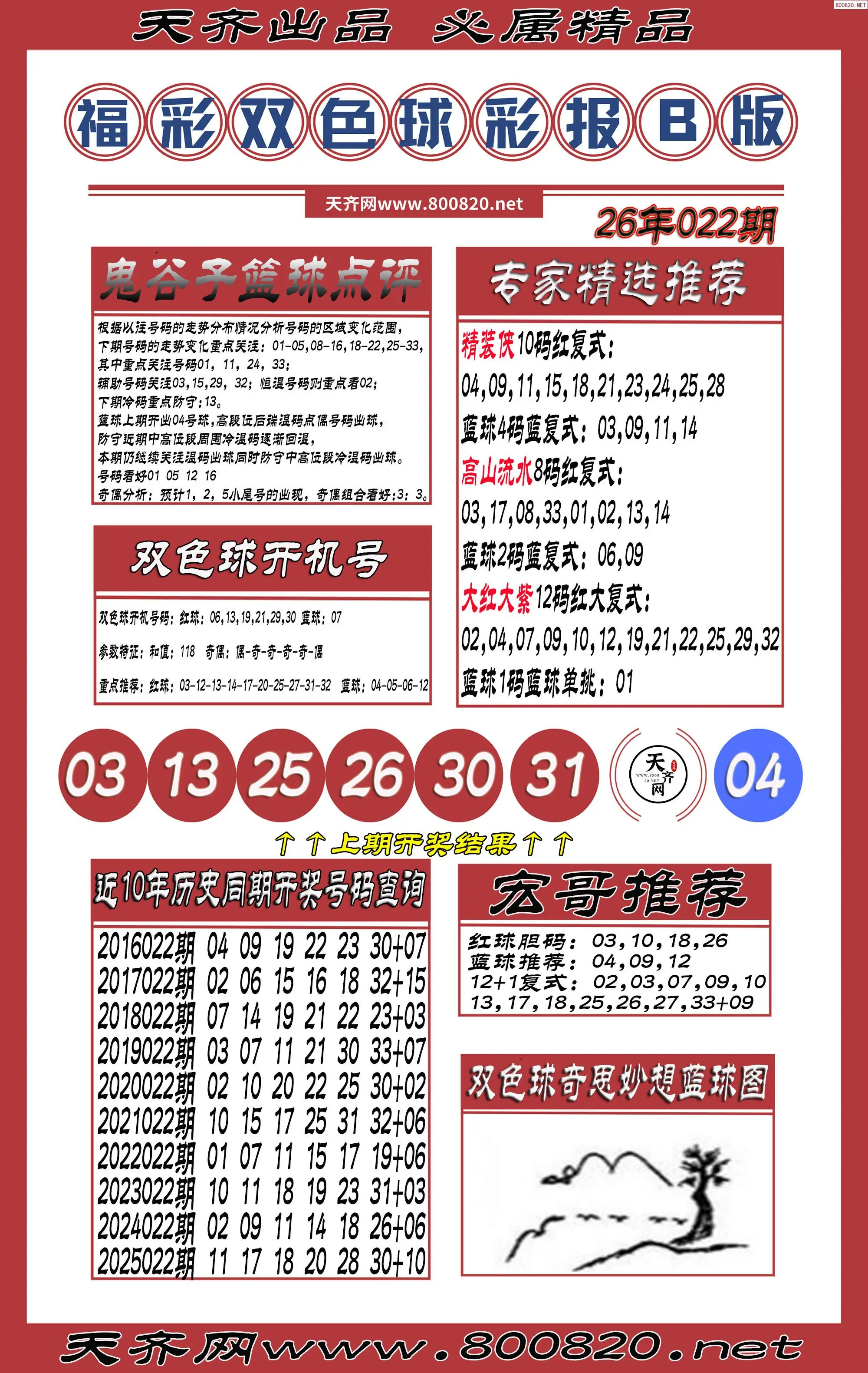 双色球彩报B版