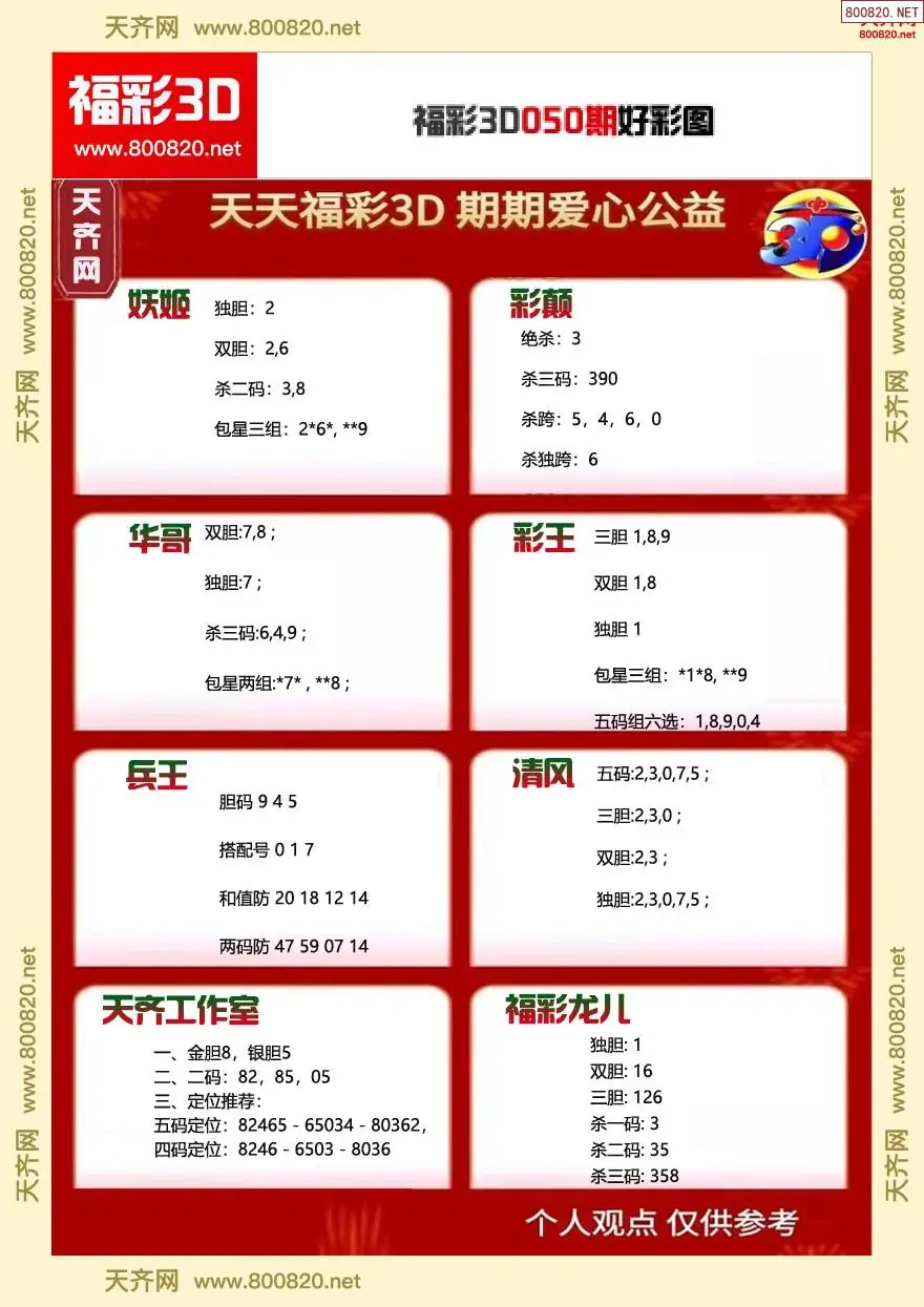 福彩3D好彩图