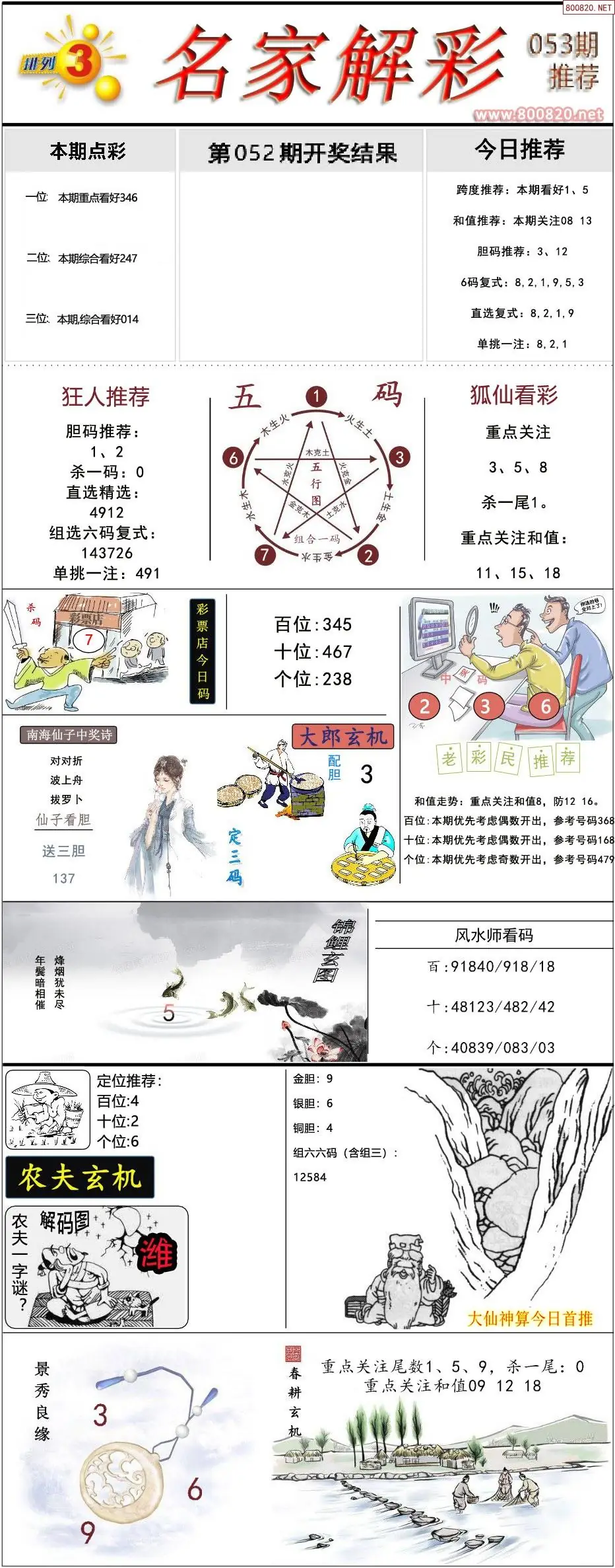 排列三名家解彩