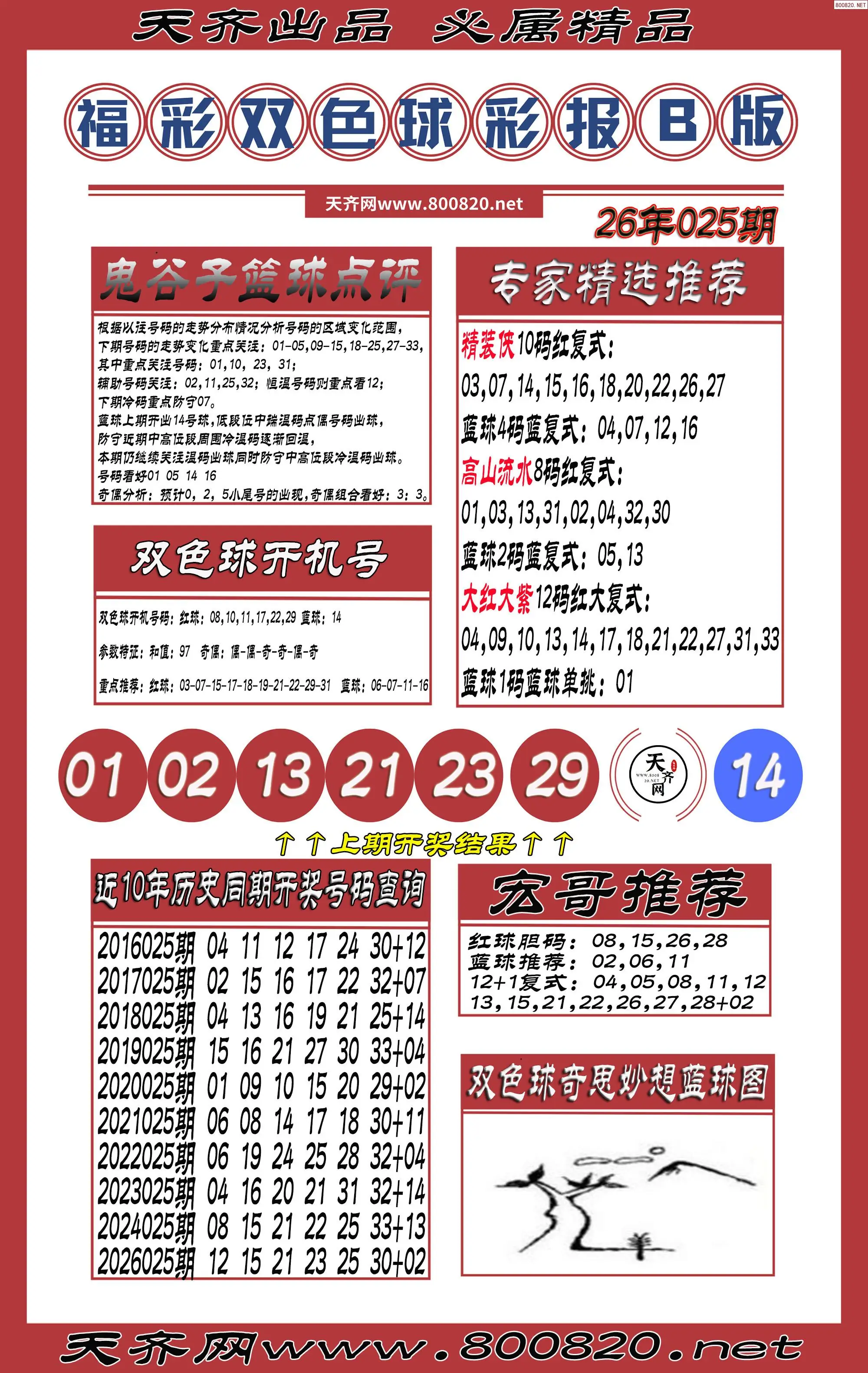 双色球彩报B版