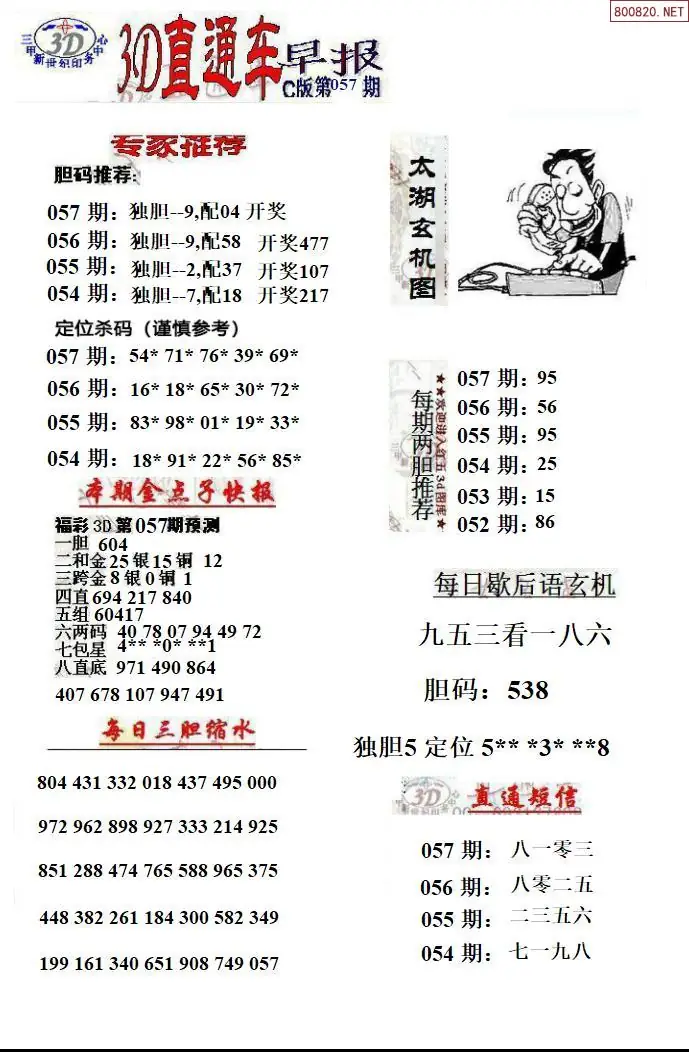3D直通车3