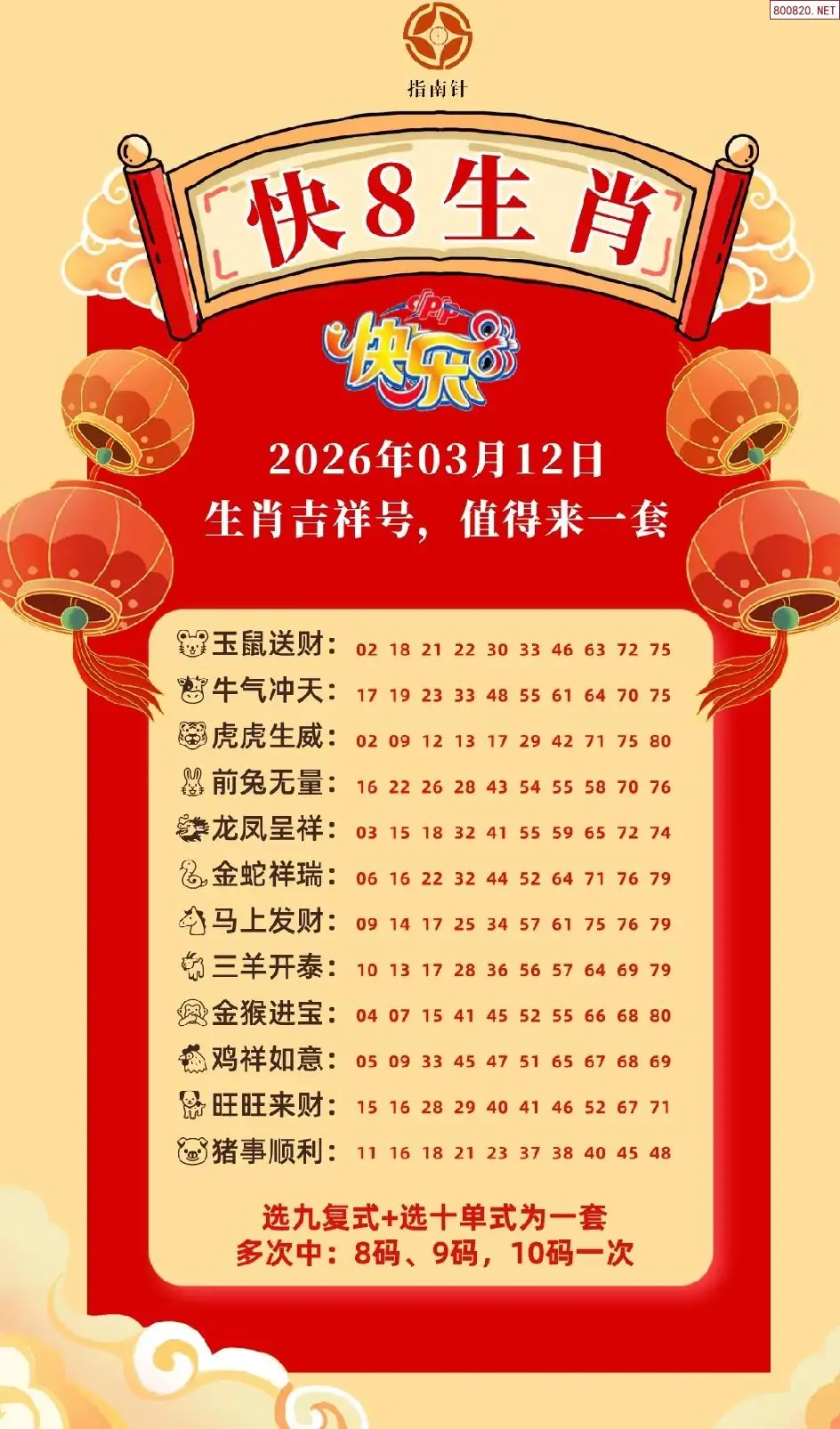 快乐8生肖幸运码