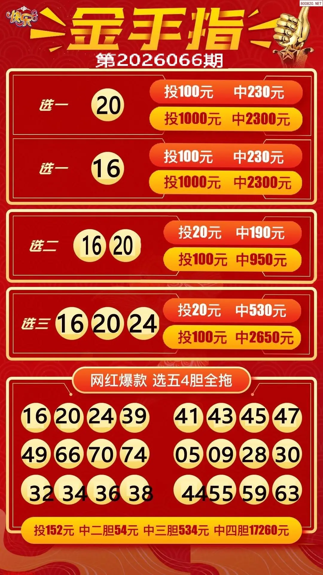 金手指选五四胆