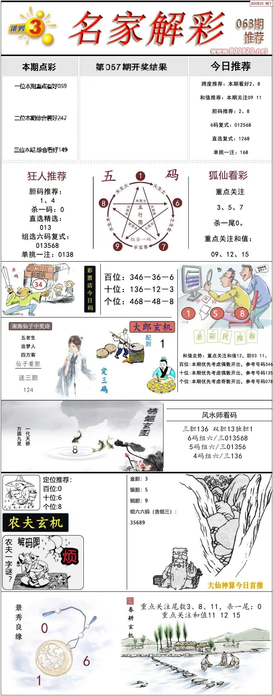 排列三名家解彩