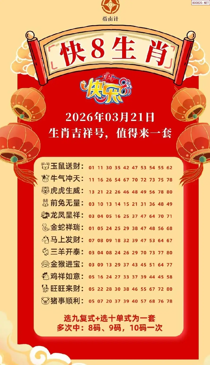 快乐8生肖幸运码