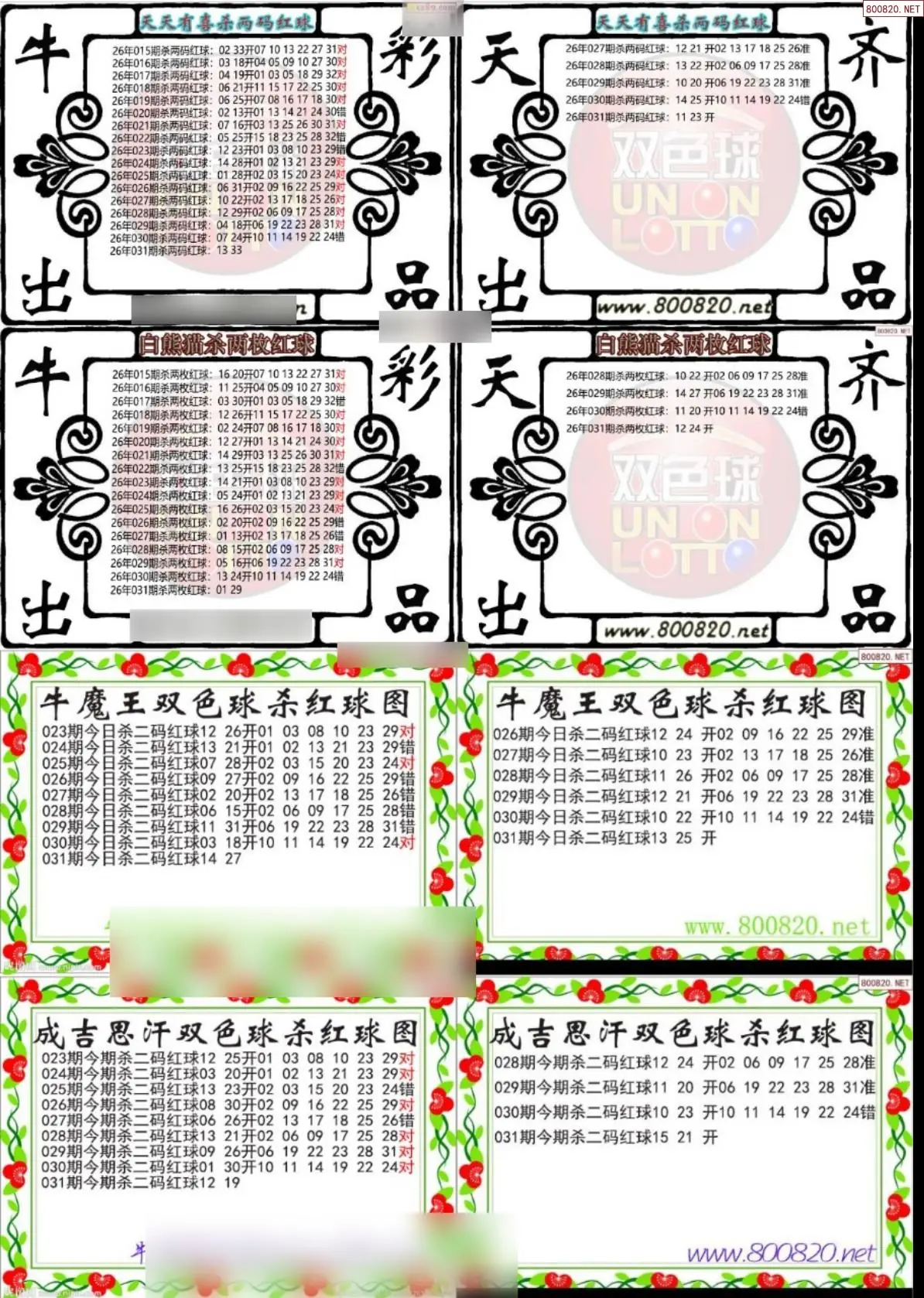 双色球专家杀红