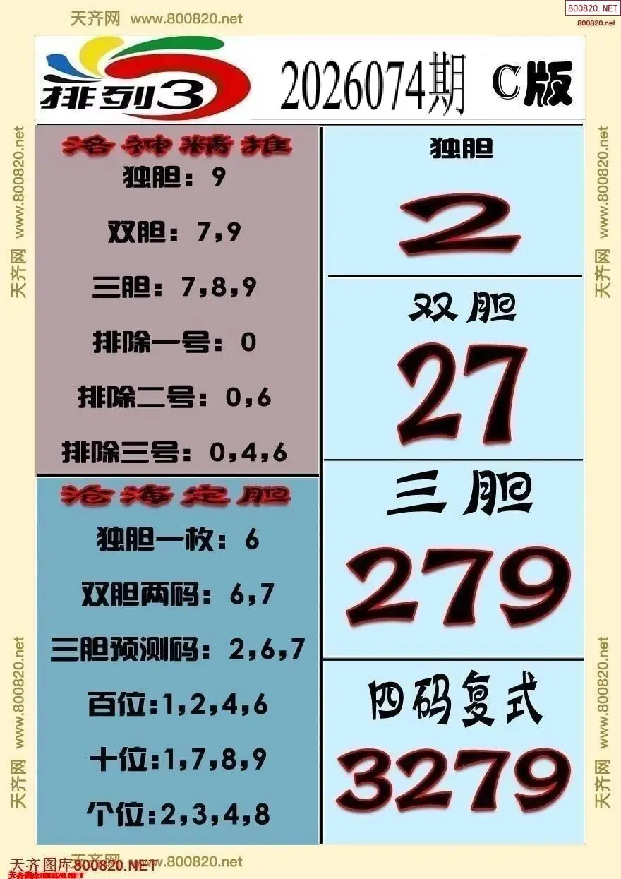 排三专家推荐C