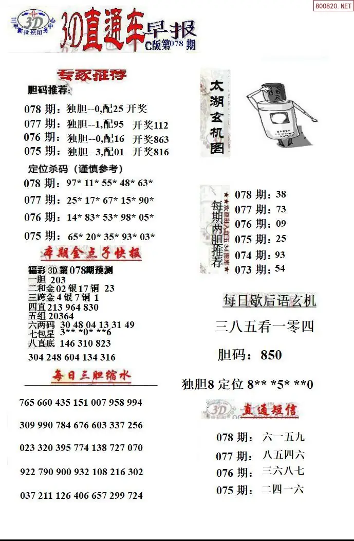 3D直通车3