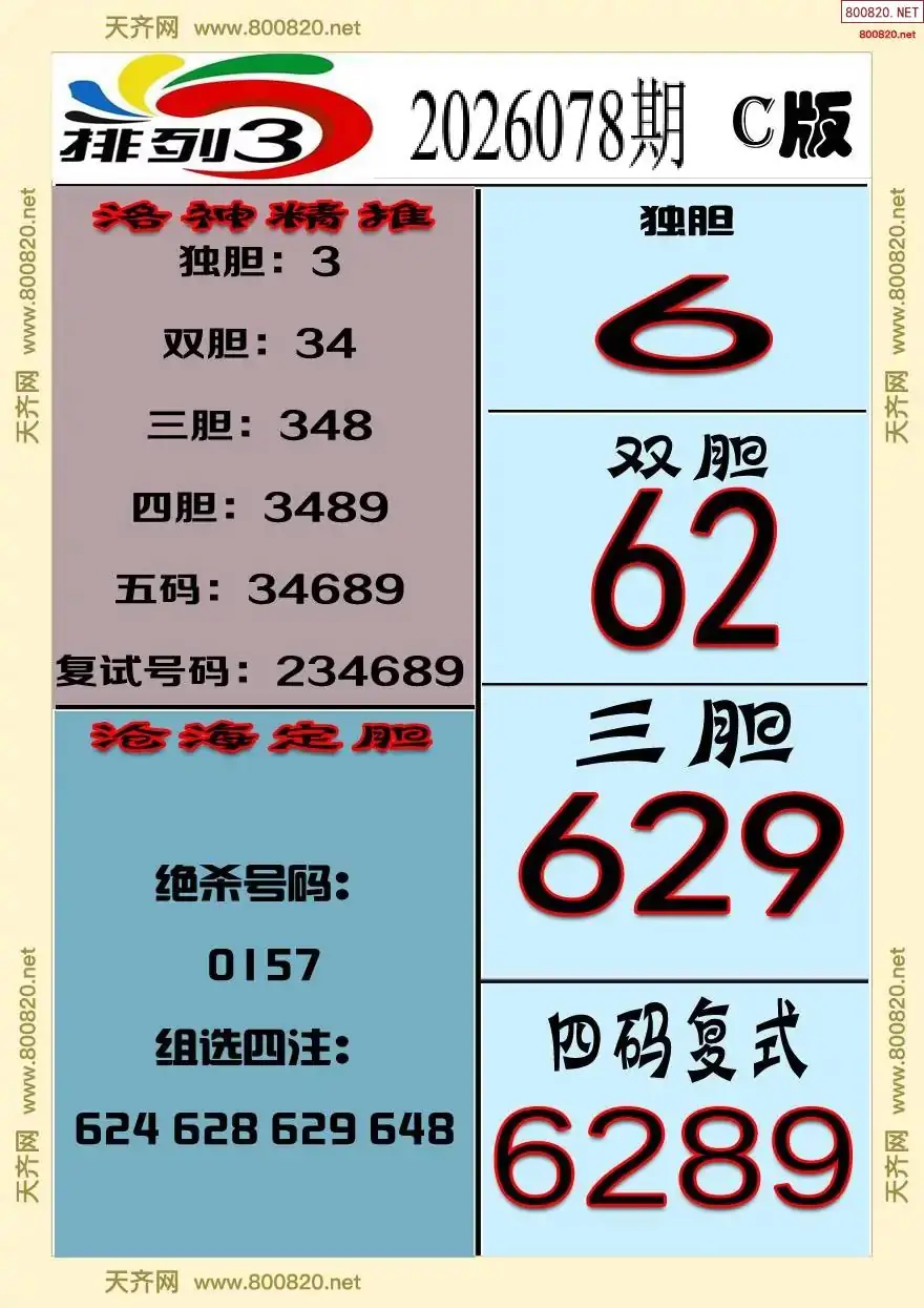 排三专家推荐C