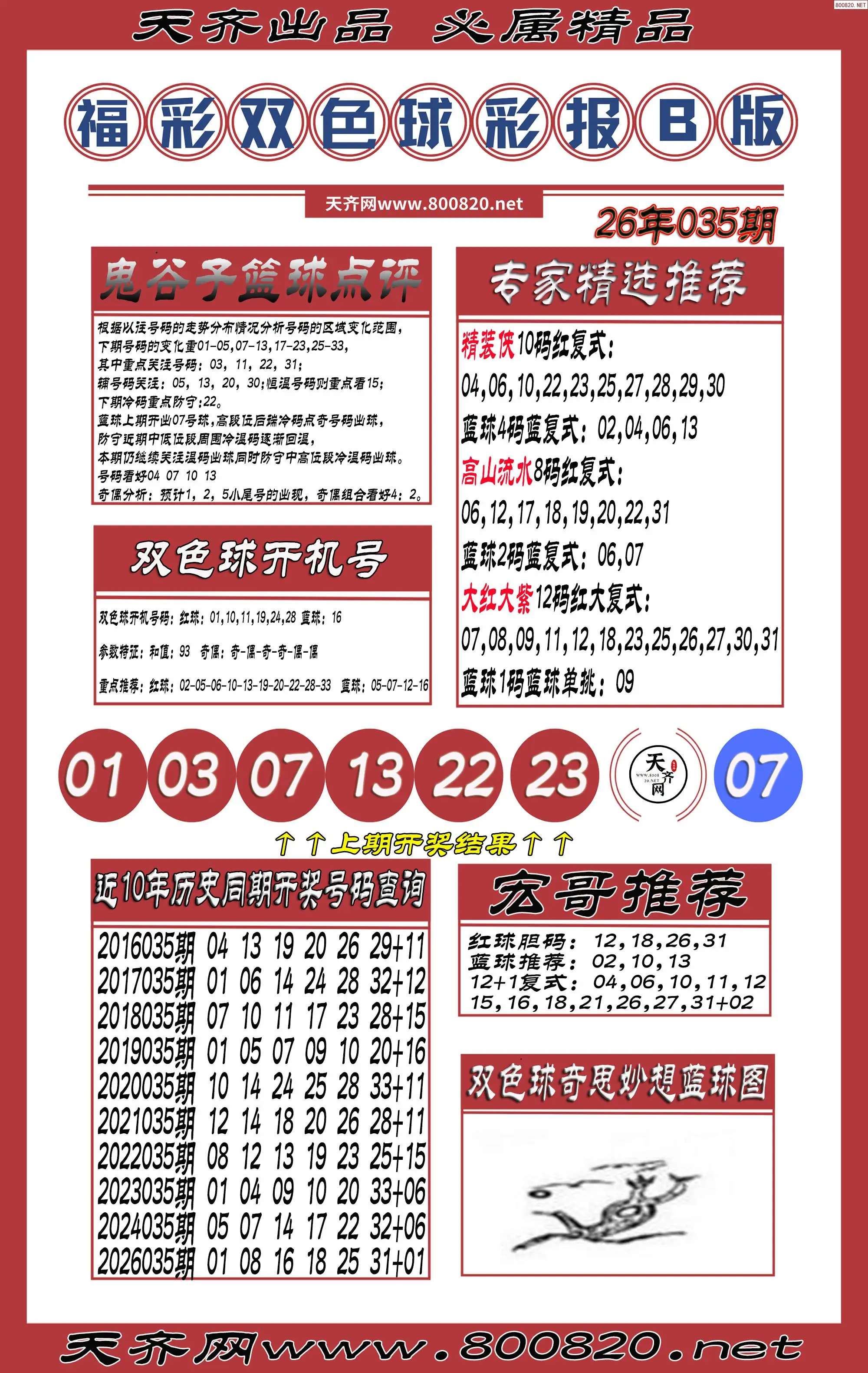 双色球彩报B版