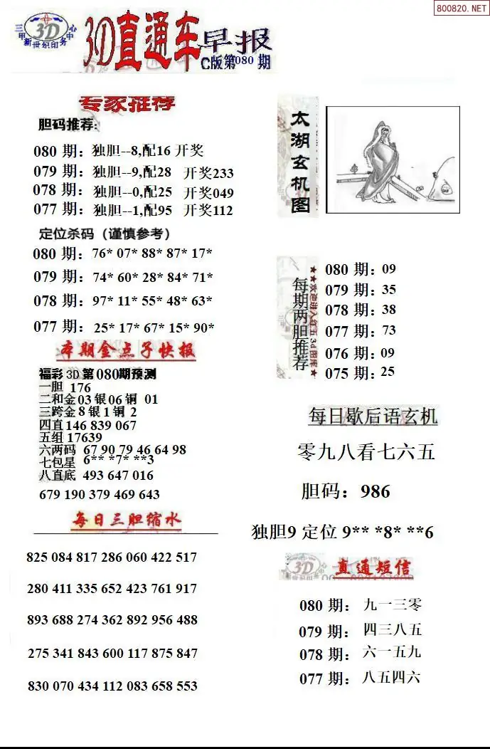 3D直通车3