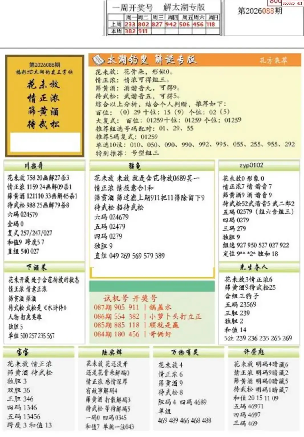 乐彩解太湖