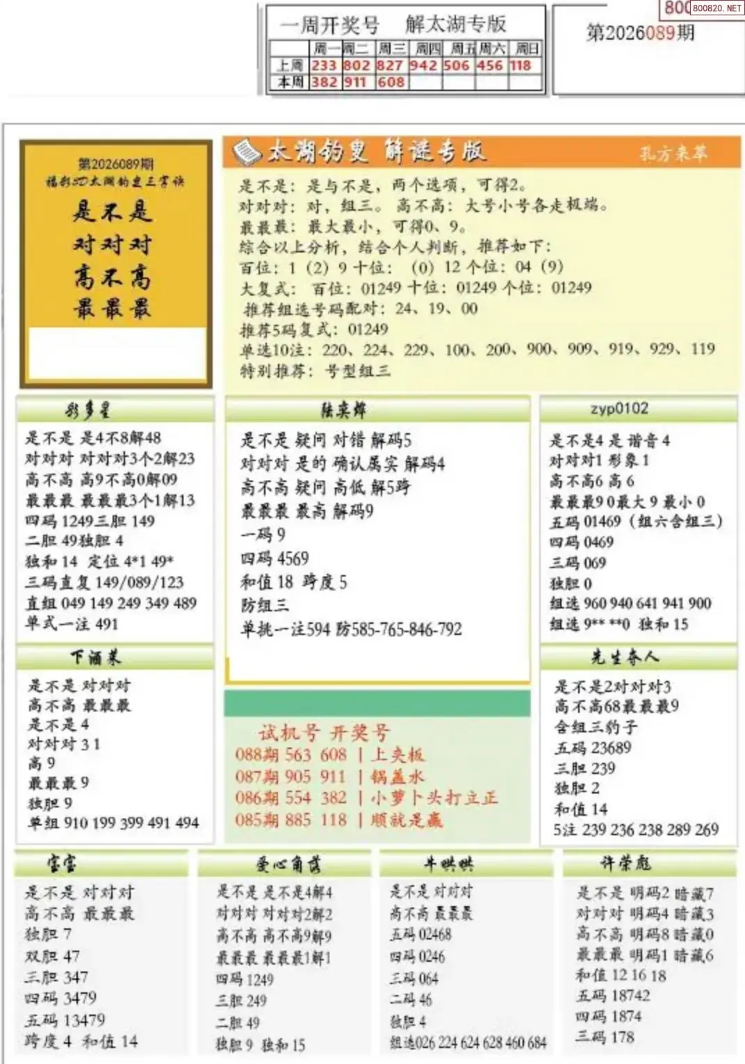 乐彩解太湖