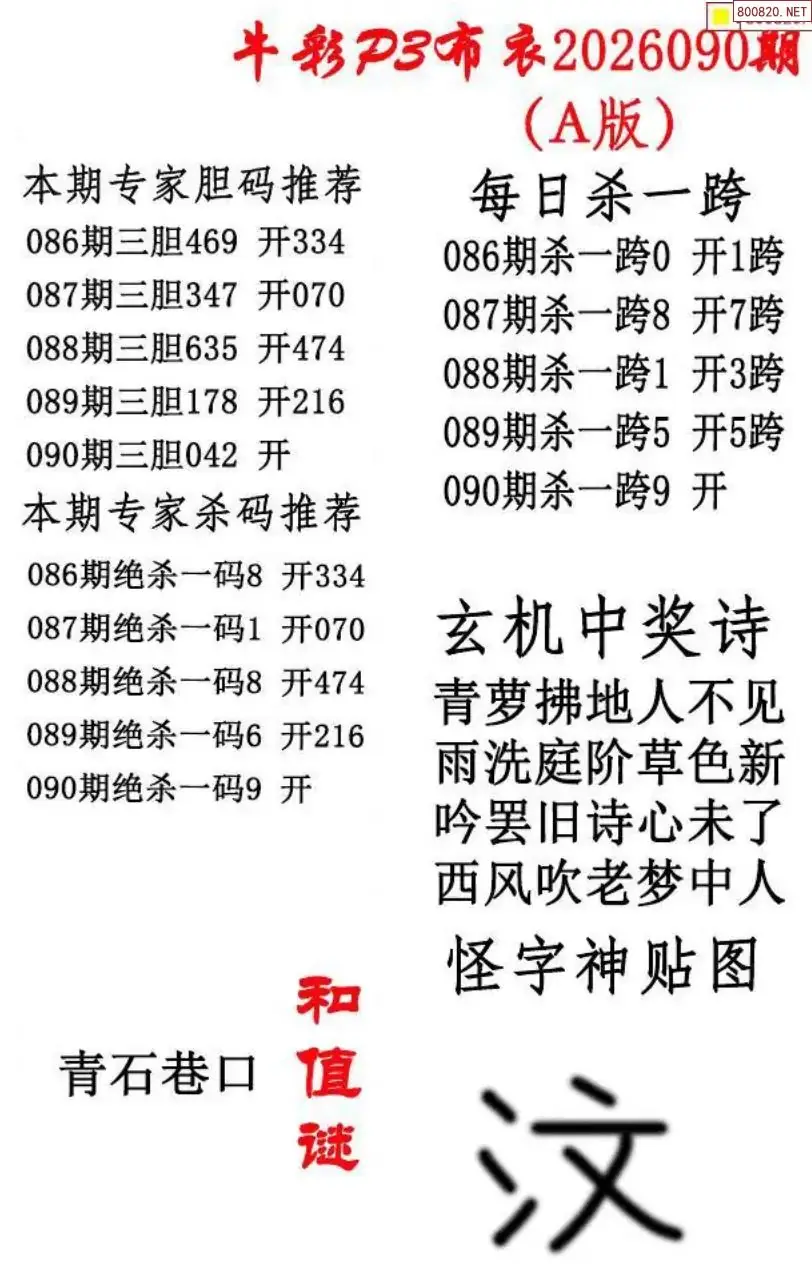 p3牛彩布衣A版