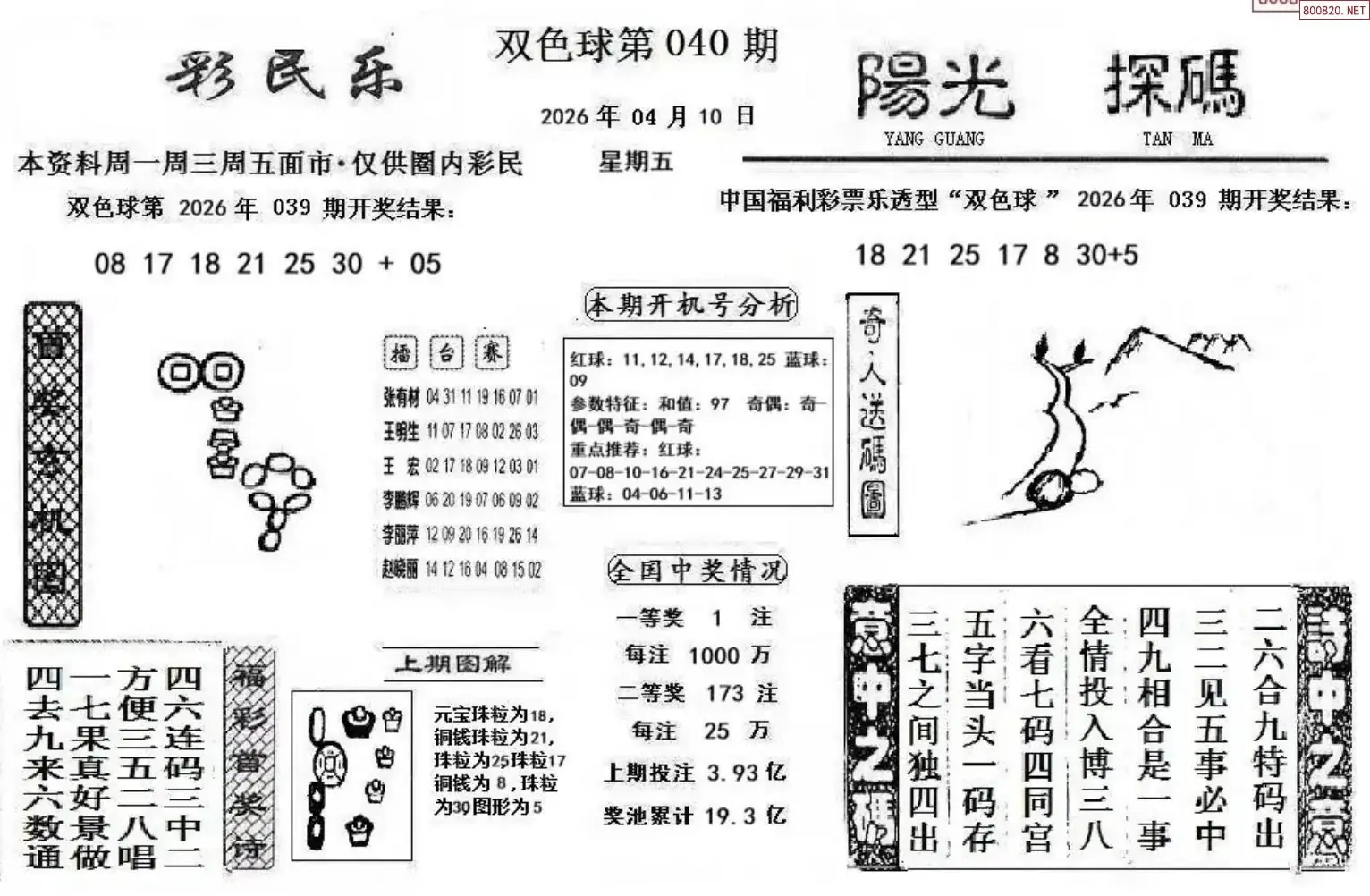 彩民乐+阳光探码图文版