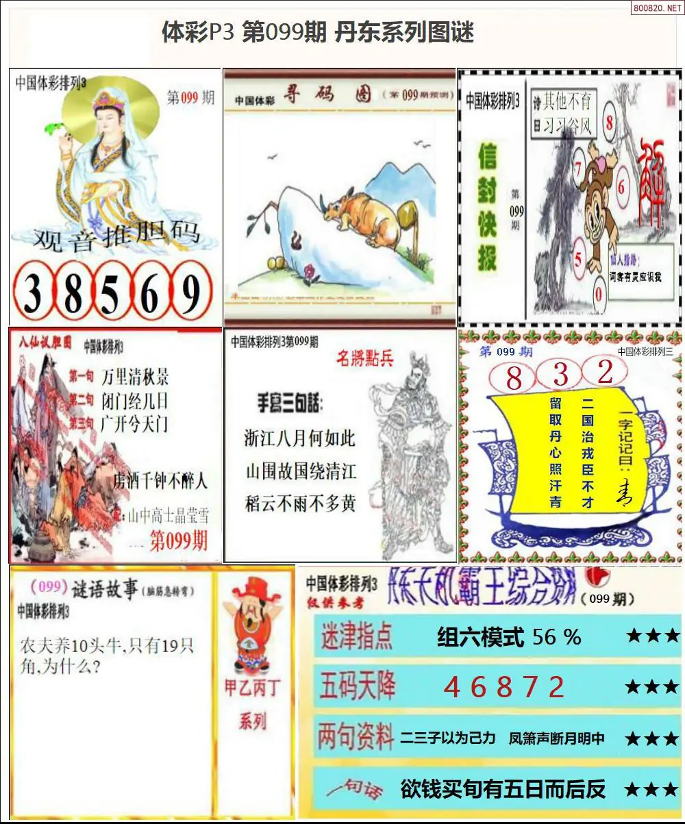 丹东P3系列图谜