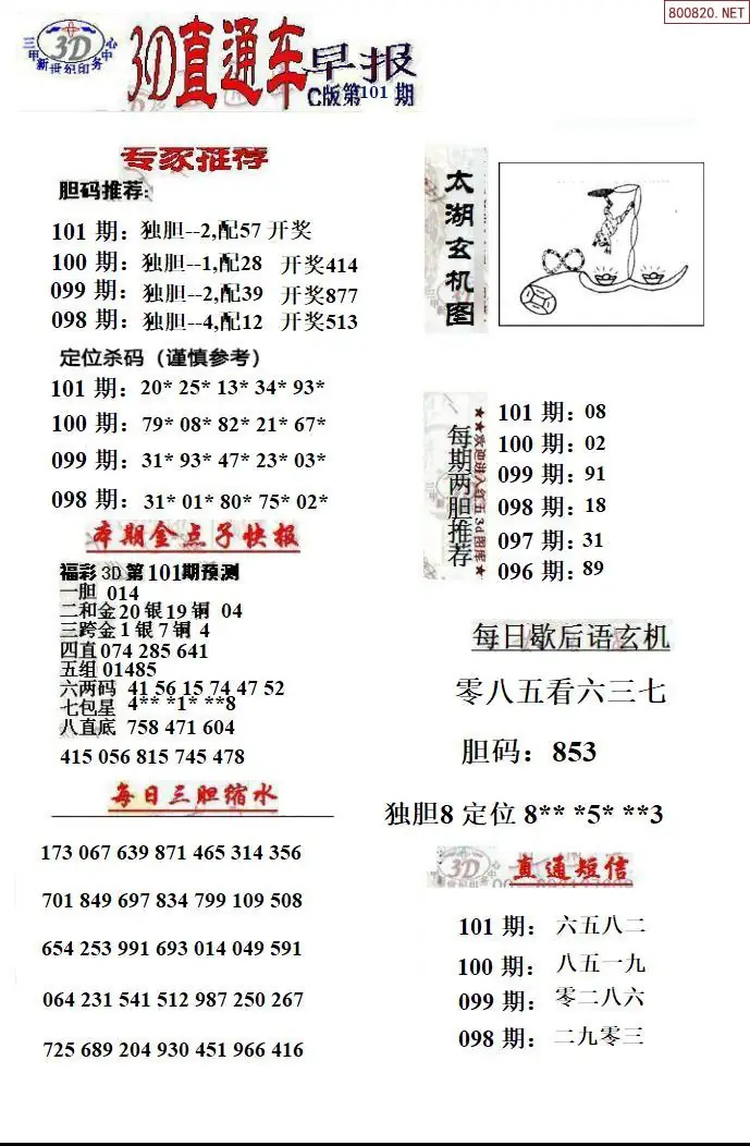 3D直通车3