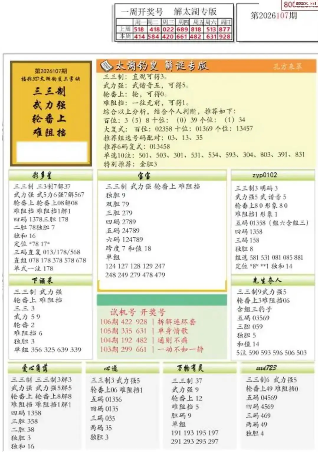 乐彩解太湖