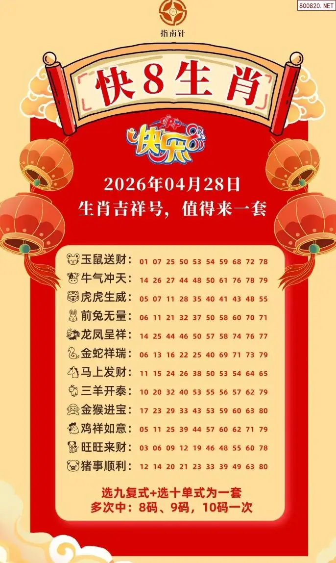 快乐8生肖幸运码