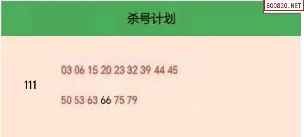 杀号计划