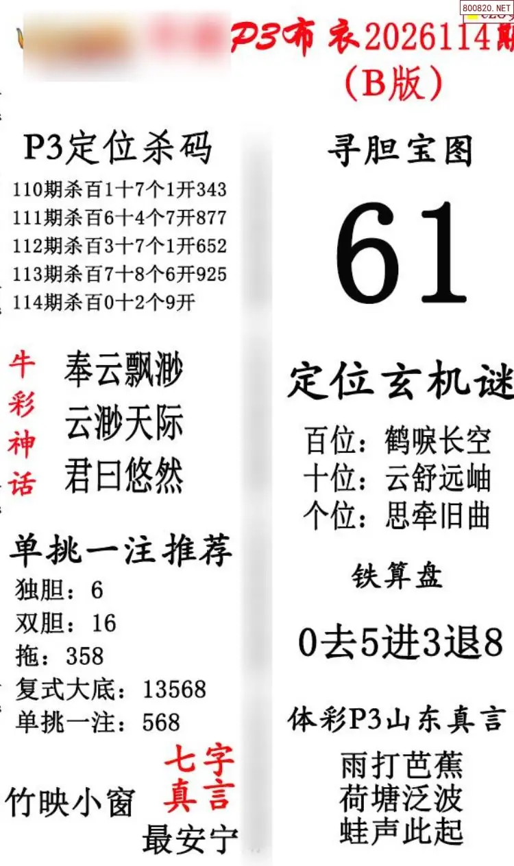 p3牛彩布衣B版
