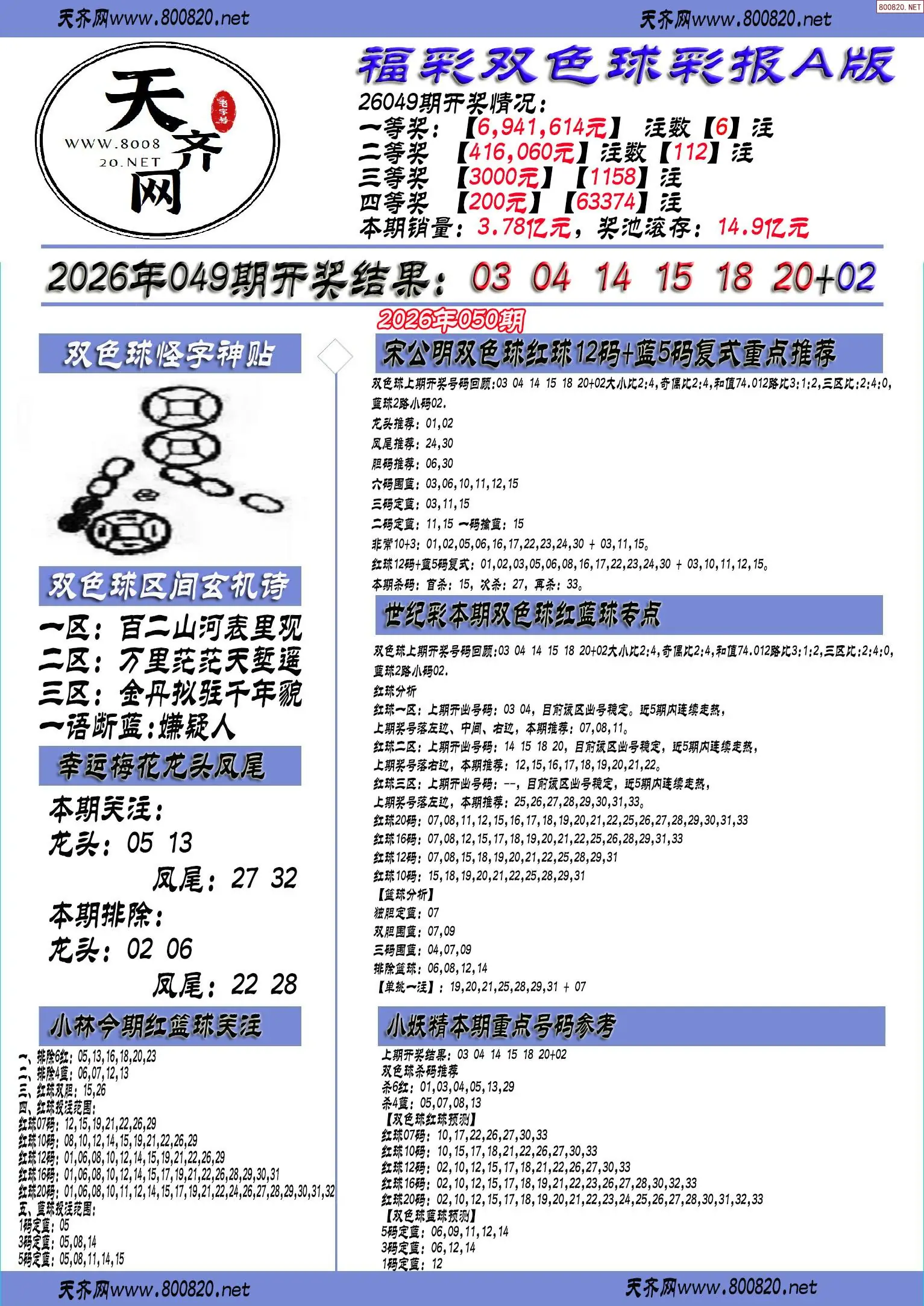 双色球彩报A版