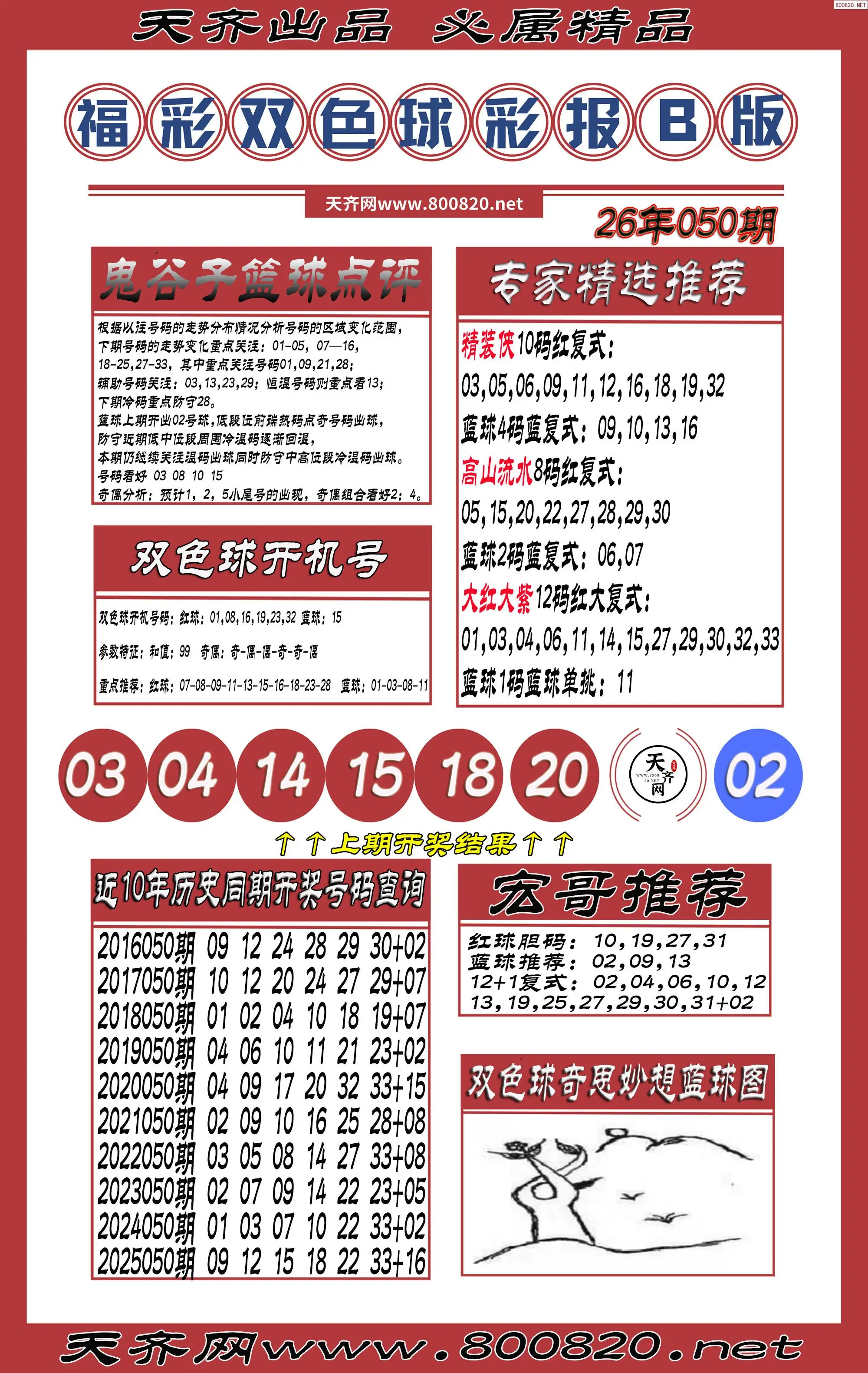 双色球彩报B版