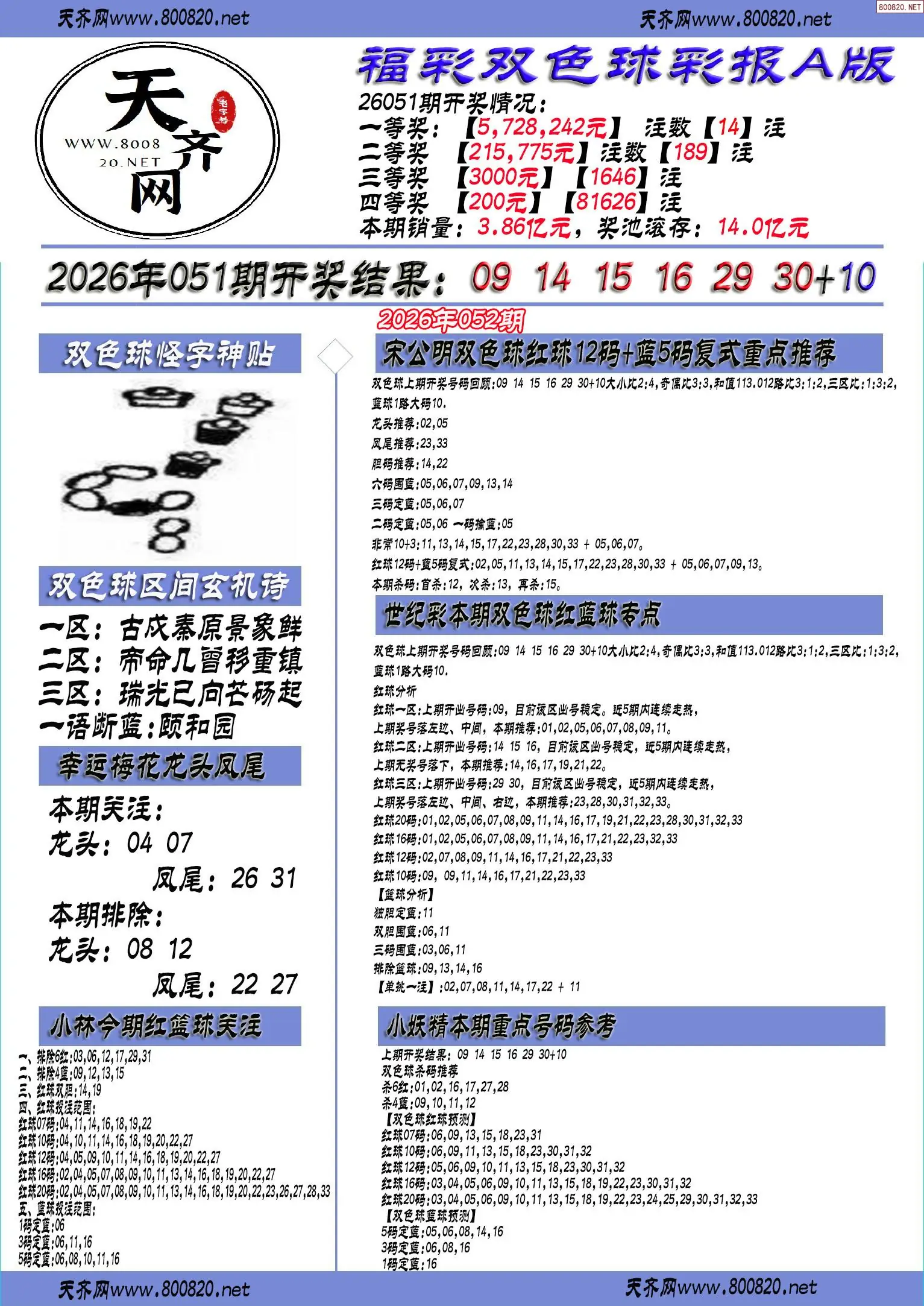 双色球彩报A版