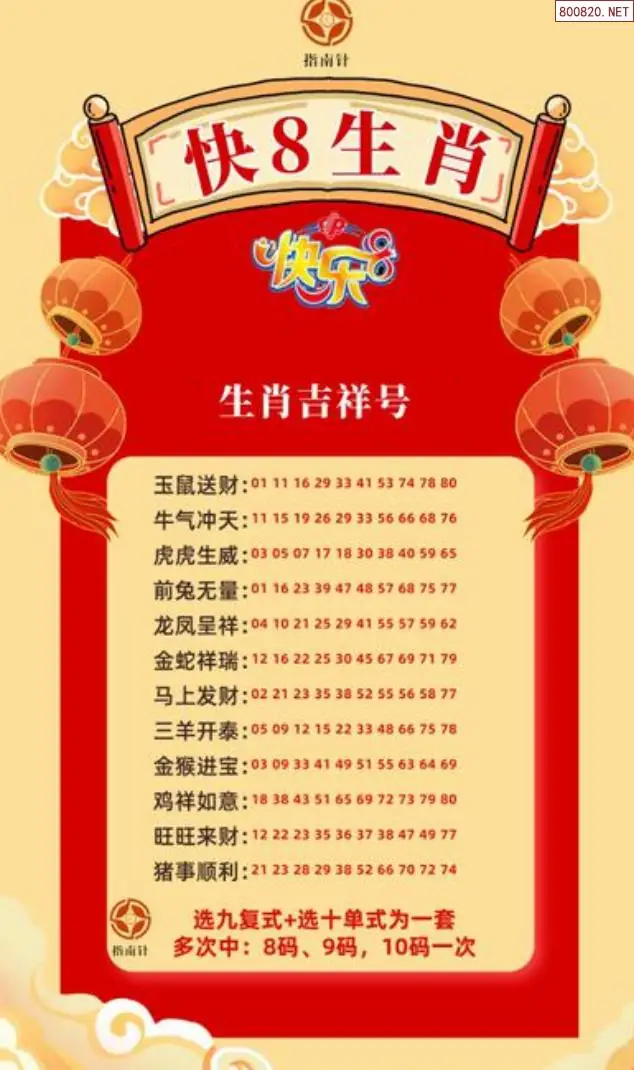 快乐8生肖幸运码