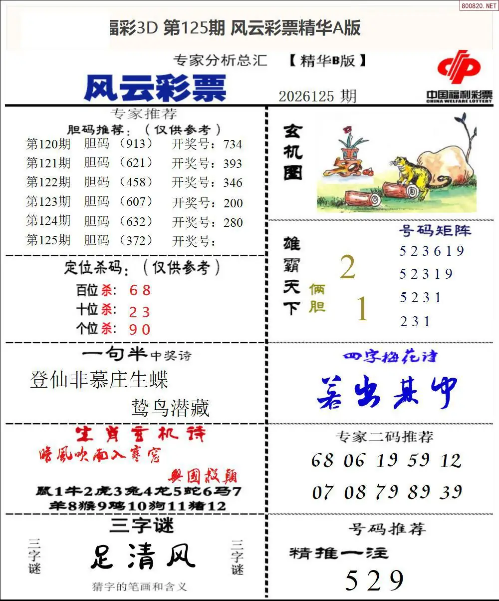 风云彩票精华B