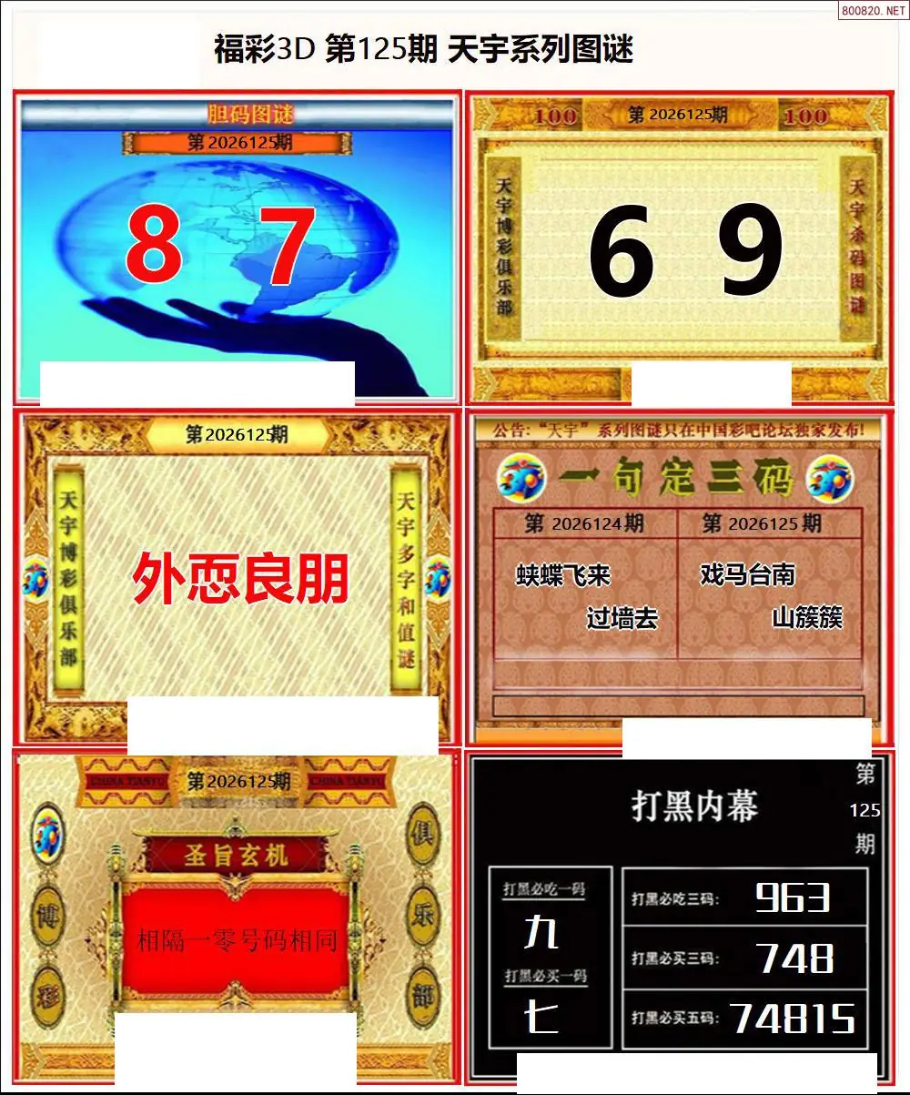 天宇全图打印版