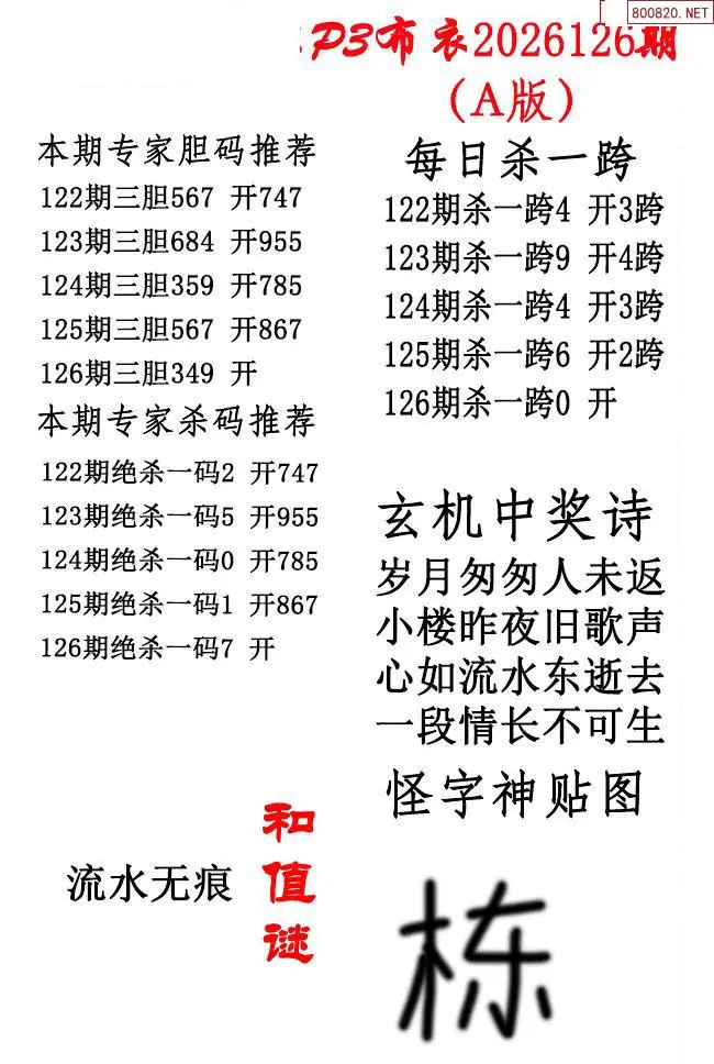 p3牛彩布衣A版
